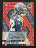 Damien Martinez 2025 Panini Mosaic Football Rookie Red Mosaic Auto RC /199 #360