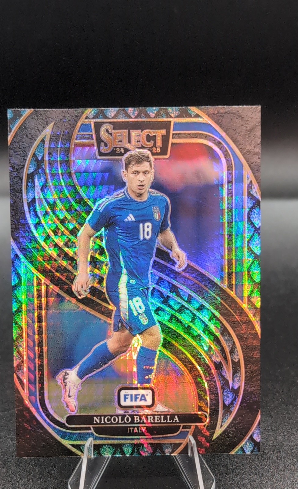 2024-25 Panini Select Fifa - Mezzanine Nicolo Barella #187 Jade Dragon Scale...