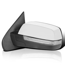 Left Chrome Power Folding Mirror LED Signal 14-18 Chevy Silverado GMC Sierra