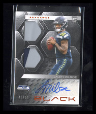 2025 Panini Black Jalen Milroe #RSM-JME Dual Patch RC Rookie Auto Citrine 45/50