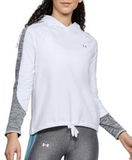 NWOT Under Armour Coldgear Women's Medium White Pullover Hoodie Sweatshirt