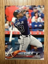 Ronald Acuna Jr. [Bat Down] #698 Prices [Rookie] | 2018 Topps