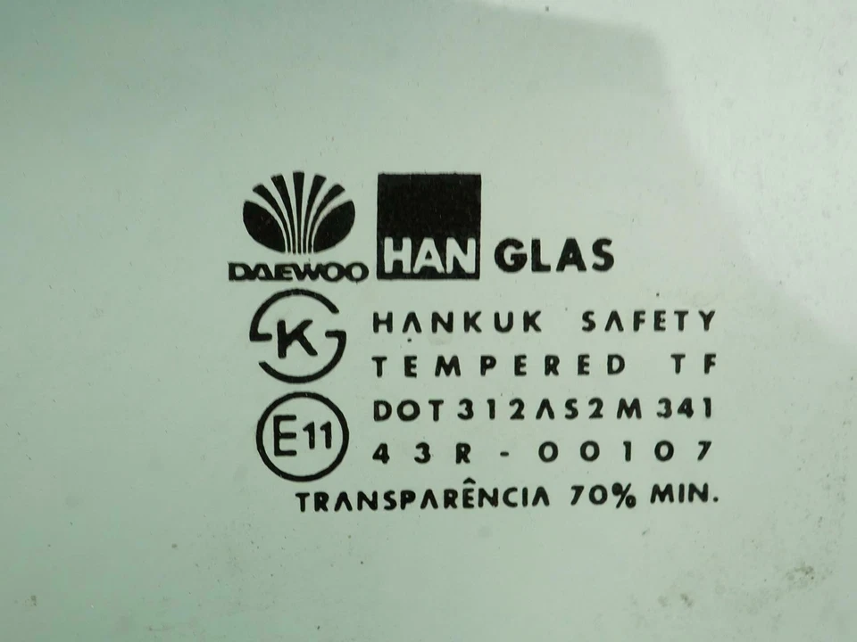 1997 - 2002 Daewoo Leganza Glass Window Door Left Driver Side Rear Lh Oem - Image 3 of 4