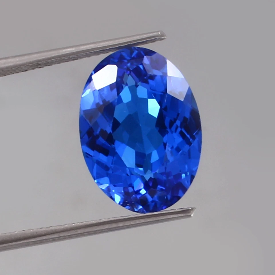 AAA Natürlich Ceylon Kornblumen Blau Spinell Lose Edelstein Oval Schliff 12x8 MM - Bild 2 von 4