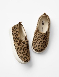 gap leopard slip on sneakers
