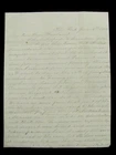 CIVIL WAR 47TH NEW YORK OFFICER  WIFE LETTER  RE SLAVERY AND 1862 WAR NEWS