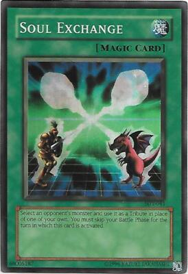 soul exchange yugioh card value - Eternal Duelist Tribute the selected monster instead Spell Card "Soul Exchange" |
