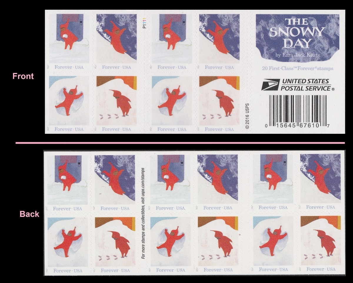 US 5246b The Snowy Day F booklet 20 MNH 2017 | eBay