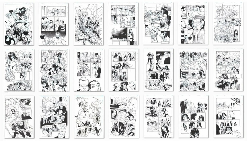 S.H.I.E.L.D. #2 Cover & Complete 20pg Story Ms. Marvel '15 art by Humberto Ramos Comic Art