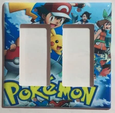 Pokemon XY Light Switch Duplex Outlet & more Wall Cover Plate Home decor