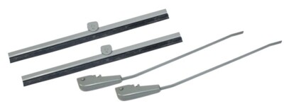 Empi Silver Wiper Arm & Wiper Blade Set for VW Bus 1950-1967