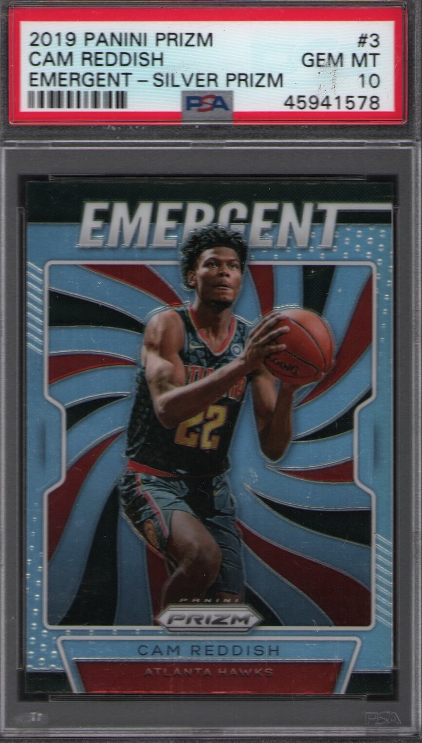 2019-20 Panini Prizm - Emergent #3 Cam Reddish RC ROOKIE PSA 10