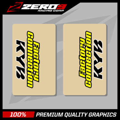 KYB OBERE GABEL AUFKLEBER MOTOCROSS GRAFIK MX GRAFIK WERKSEITIG ANSCHLUSS