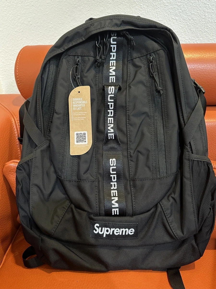 Brand New Sealed With Tags Supreme Backpack (FW22) Black Fw22 B7 Size OS