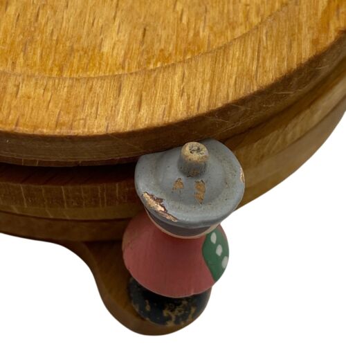 Set sottobicchieri vintage Sevi fatti a mano in legno impilabili Italia Alpi Tirolesi MCM dolore alle mani - Foto 4 di 15