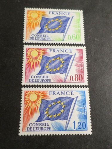 FRANCE 1975 timbre SERVICE 46/48 CONSEIL EUROPE, neufs** MNH STAMPS - Photo 1/1