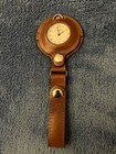 Elegance Quarts Pocket Watch in a Leather Case with strap for attatching