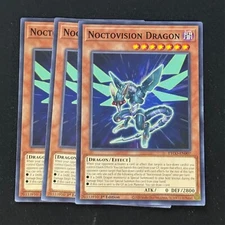 3x Noctovision Dragon ETCO-EN007 Eternity Code Common 1st Edition