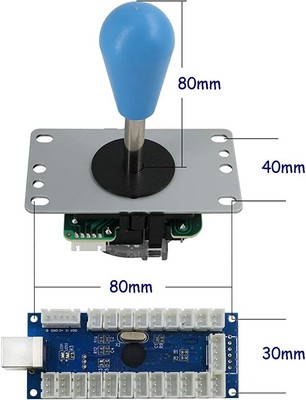 SJ@JX Arcade LED USB Encoder Kit - Zero Delay, Plug & Play Für PC, MAME & Retro Pie