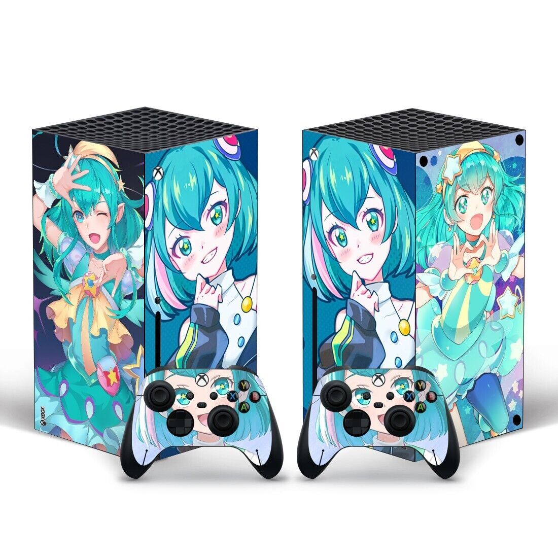 Xbox Series X Anime Lala Blue Girl Skin Sticker Decal Vinyl Wrap for console