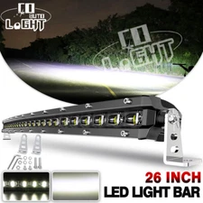 Curved Slim 26inch LED Light Bar Flood Spot Combo Offroad Driving 4X4 Truck 28"