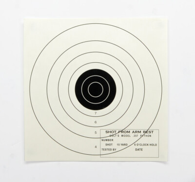 Colt Python T-10 Test Target