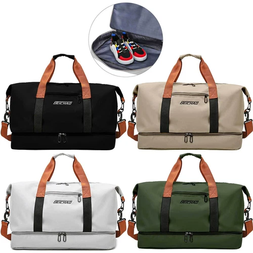 Wasserdichte Reisetasche Sport Fitnessstudio Weekender Gepäcktasche mit Schuhfach - Bild 1 von 31