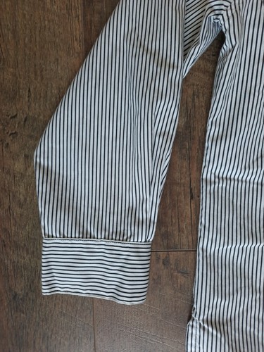 VTG Mili Designs Button Shirt Top Size S Long Sleeves Embellished Travel White - Picture 16 of 17