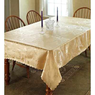 European Rose Jacquard Design Tablecloth