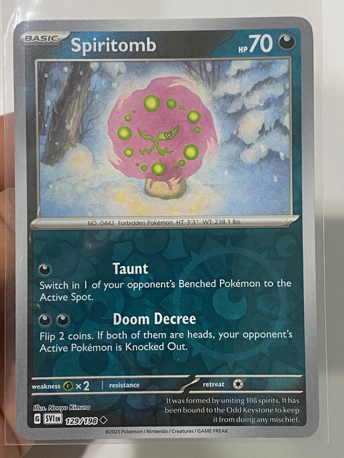 Spiritomb - 112/214 - Rare Holo Card - SM10 Unbroken Bonds - Recaptured LTD