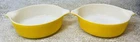 2 Vintage Sunflower Daisy Yellow Pyrex 471 One-pint Casserole Dishes Replacement