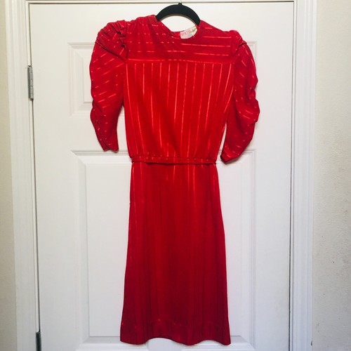Diamond's Run Vintage Red Dress Designed by Wayne Diamond Size Small 7