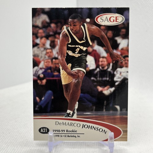 1998 SAGE Authentic Auto Silver /375 DeMarco Johnson #A21 Auto - Picture 4 of 6