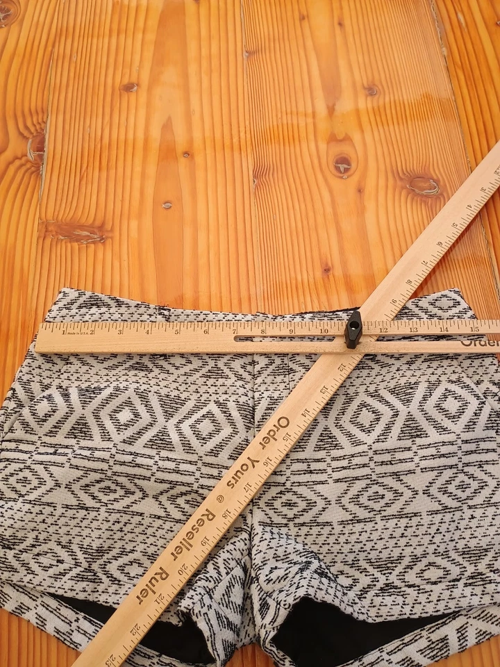 Pantalones cortos mujer Merona blanco gris talla 4 Foto 4 de 4