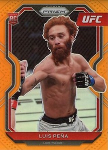 PANINI 2021 UFC PRIZM LUIS PENA #27 36/99 ORANGE PRIZM