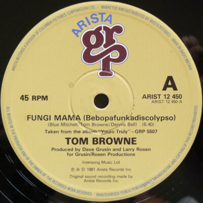 Tom Browne - Fungi Mama (Bebopafunkadiscolypso) / Funkin' For Jamaica - Remix...