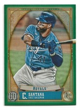 CARLOS SANTANA 2021 Topps Gypsy Queen Green Parallel Kansas City Royals (#223)
