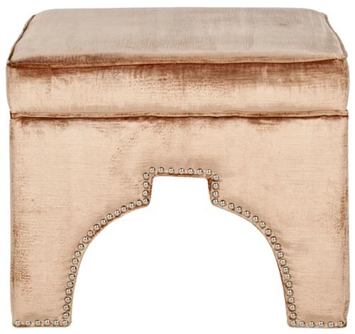 Cabezales de uñas Safavieh Grant otomanos plateados, precio reducido 2172712858 MCR4636F Foto 4 de 4