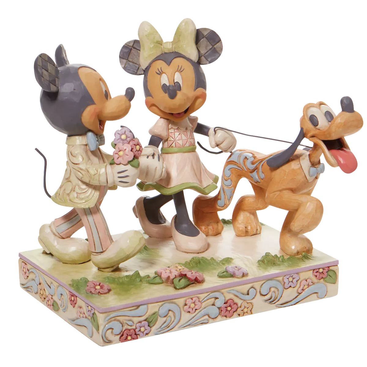 Jim Shore Disney Traditions WHITE WOODLAND MICKEY & MINNIE