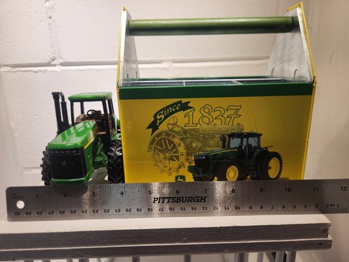 John deere 9620 diecast & plastic toy with metal tin - Picture 7 of 8