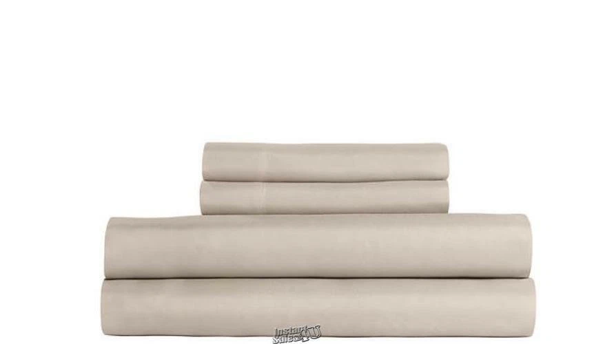Juego de sábanas de microfibra suave Everyday Queen beige 60"x80" Foto 2 de 2