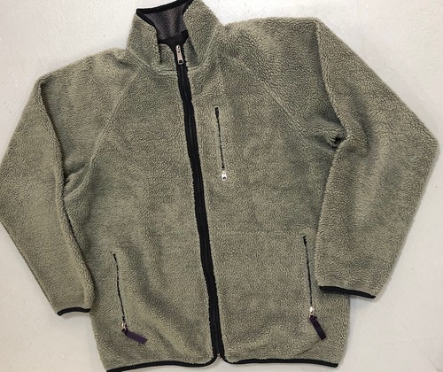 Vintage Patagonia Deep Pile Fleece Jacket X-Large Made In USA T-Back XL Moss
