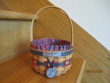 Longaberger Inaugural Basket Set round 1997 Bill Clinton #2 *shipping included!*