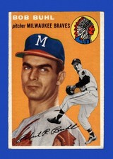1954 Topps Set-Break #210 Bob Buhl RC EX-EXMINT *GMCARDS*