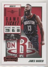 2018-19 Panini Contenders Game Ticket Green James Harden #38 0b0