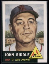 1991 Topps Archives 1953 #274 John Riddle