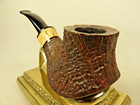 Kevin Arthur USA Bruyere Sitter Volcano Briar Pipe Hard Acrylic Stem — photo 2
