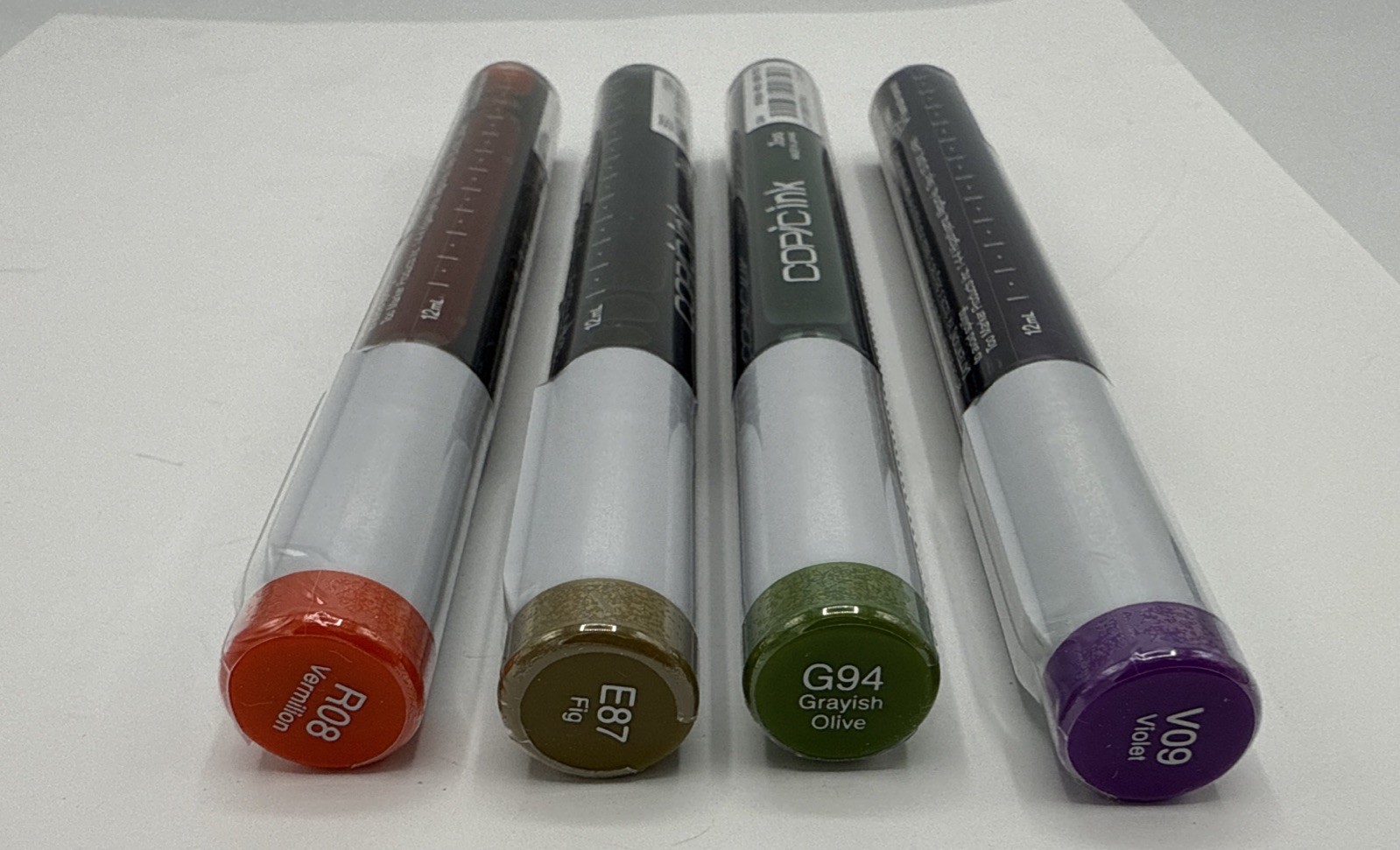 Copic Ink 12ml Refills Pack of 4 Fall Colors Fig, Violet, Ve