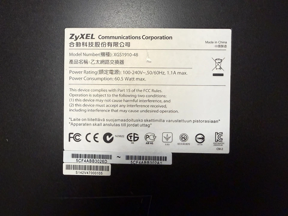 Zyxel XGS1910-48 48-Port Gigabit Switch with Bracket with 4x SFP+ Slots -Inc VAT - Image 4 of 4