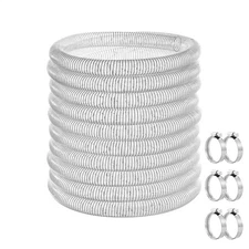 Flexible Hose 1 1/2" ID 50ft Clear PVC Spiral Steel Wire Reinforced Vinyl Tubing